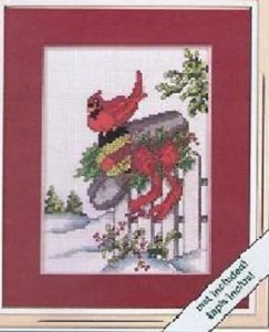The Christmas Package Bird Cross Stitch Kit - Weekenders Range (