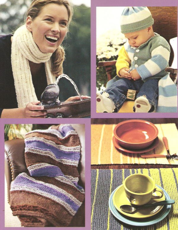 1-2-3 Knit - Instructions and Knitting Project Pattern Book - Image 2