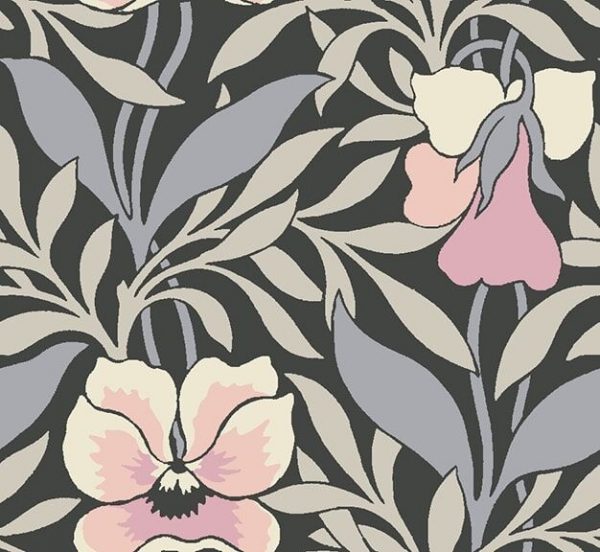 FQ Liberty Harriet's Pansy Pink Cotton Quilting Fabric