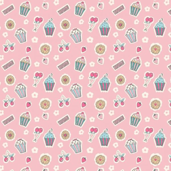 Fat Quarter Liberty Tea For Two Tea Party Cakes Cotton Quilting
