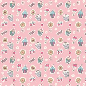 Fat Quarter Liberty Tea For Two Tea Party Cakes Cotton Quilting