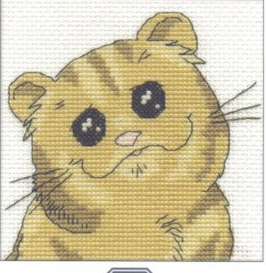 Mr Flint The Cat Cross Stitch Card Kit - Perfect Pets - DMC