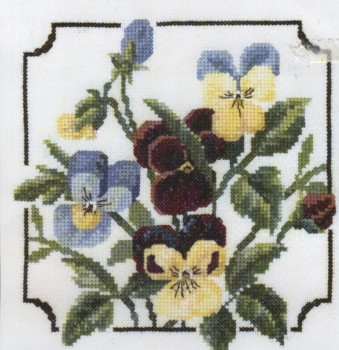 Pansies Cross Stitch Kit