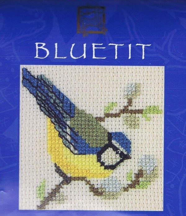 Bluetit Card Cross Stitch Kit By Textile Heritage Bird