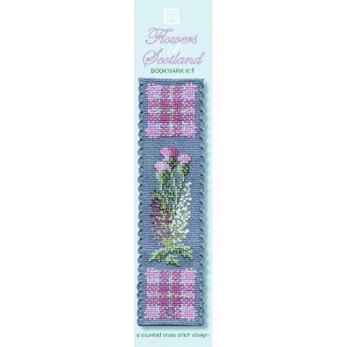 Flowers of Scotland Scottish Bookmark Cross Stitch Kit - Textile