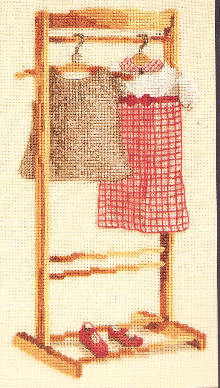 Baby Girl's Clothes Counted Cross Stitch Kit - DMC