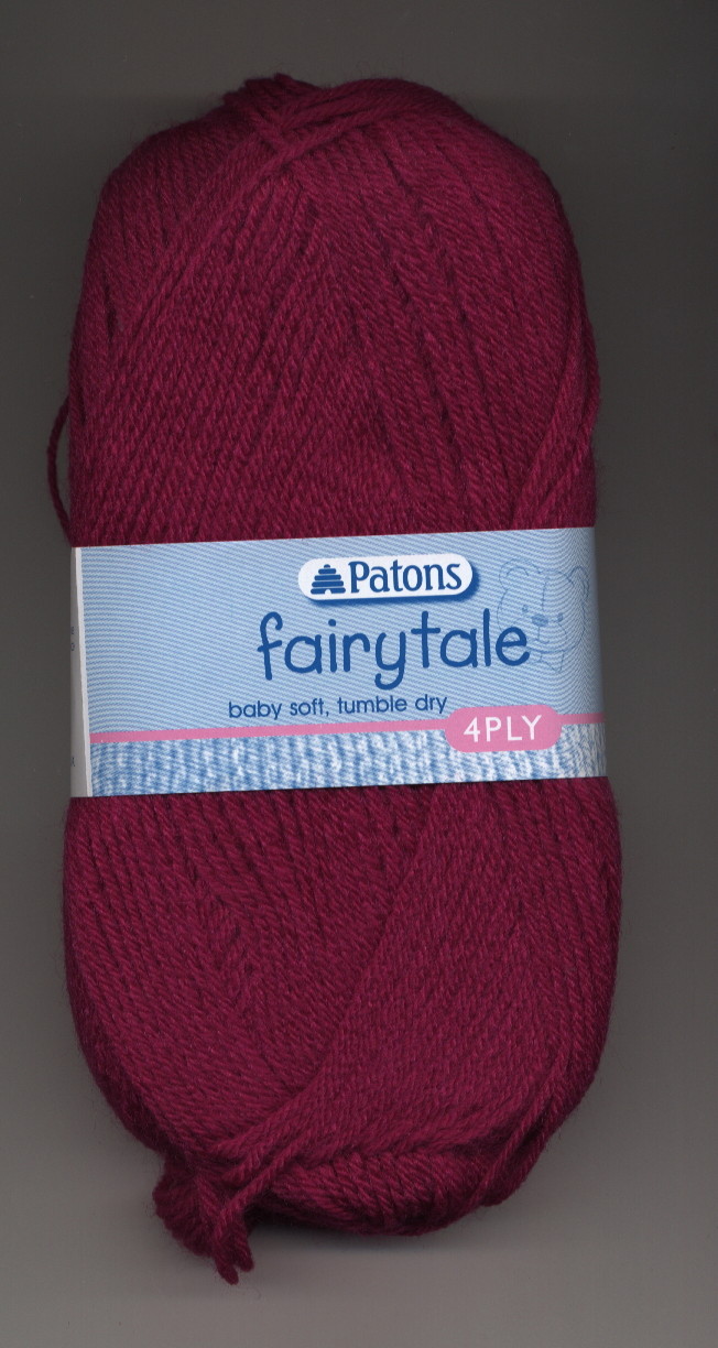 Patons Fairytale 4 Ply Yarn 50g Ball - Shade 4348 Deep Pink