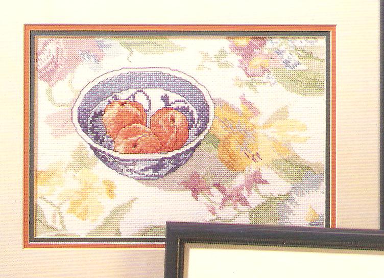 Peaches & Plums Cross Stitch Chart - 2 Designs - Image 2