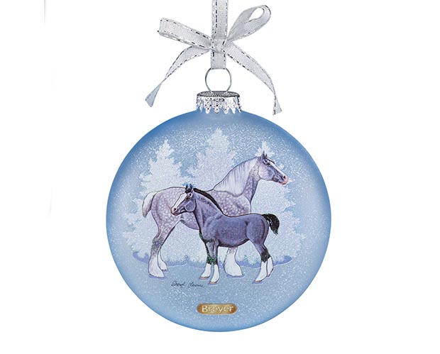 Breyer Horses Artist Signature Glass 2017 Christmas Tree Ornamen