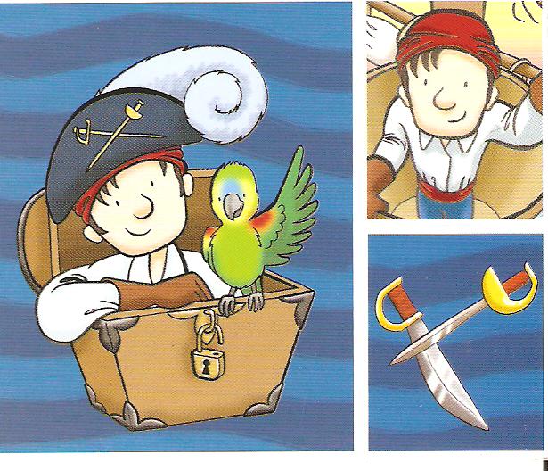 Whimsical Pirate Themed Sticker Sheet - 18 Stickers - Image 2