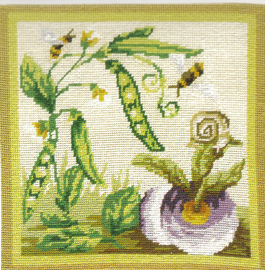 Honey Bees And Turnips Tapestry Canvas - DMC