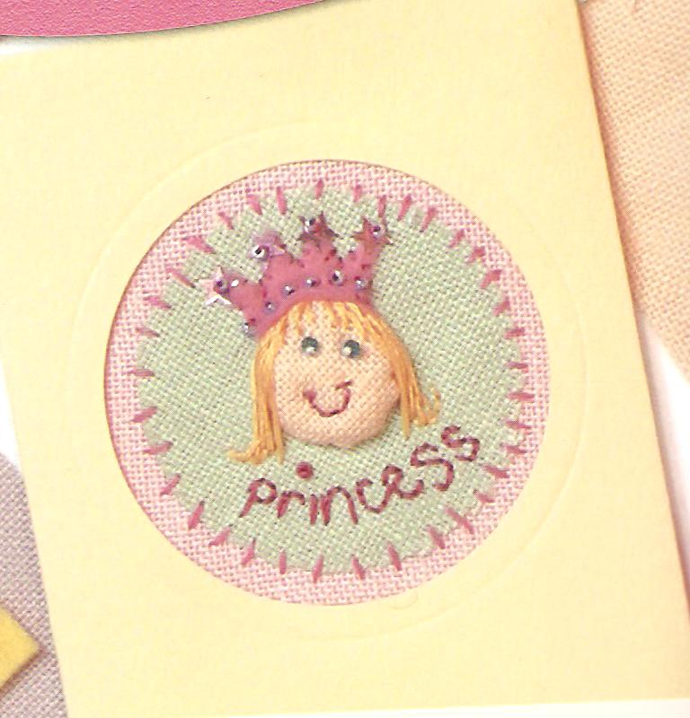 Princess Embroidery Card Kit