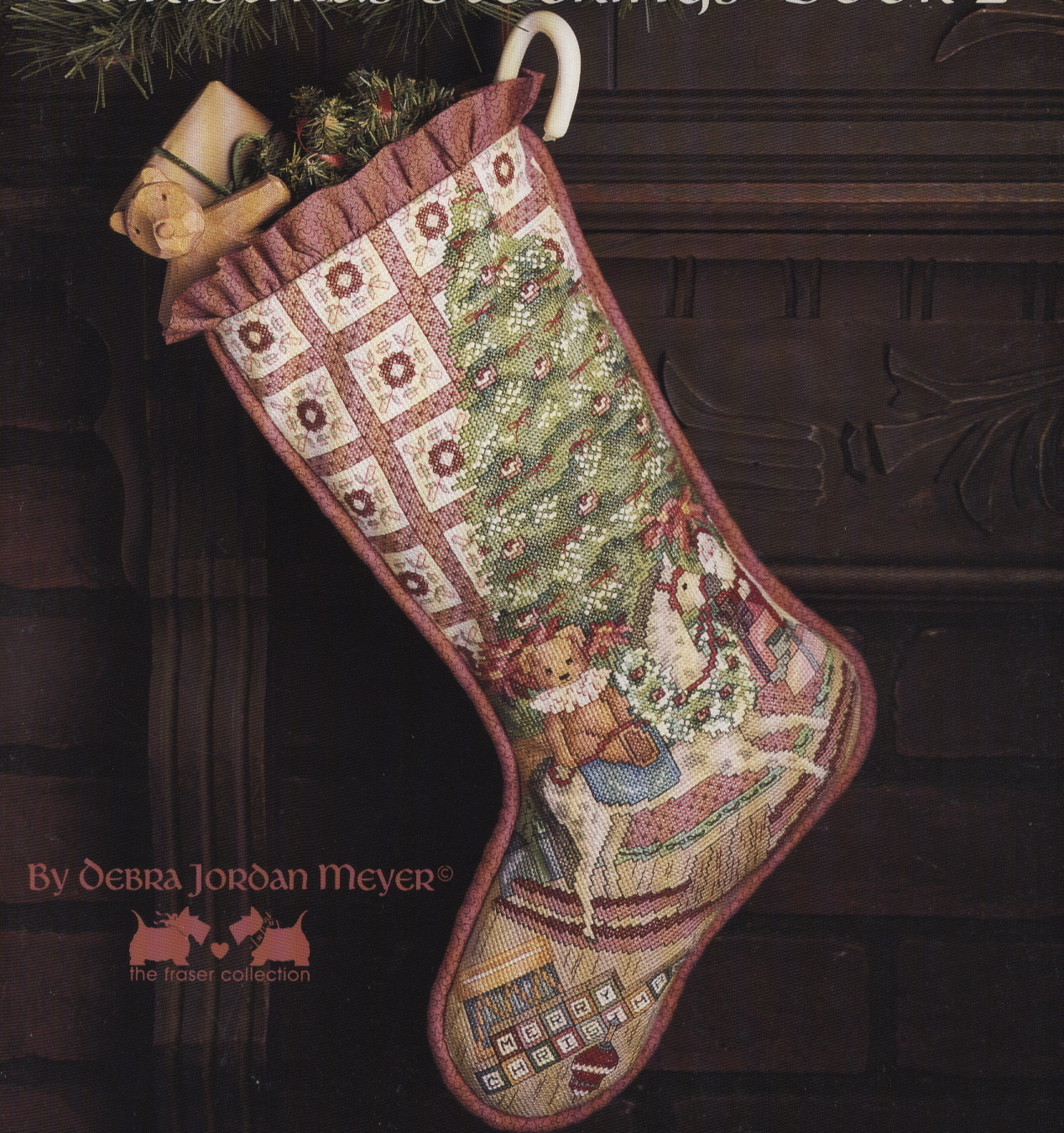 Round the Tree Christmas Stocking Cross Stitch Chart