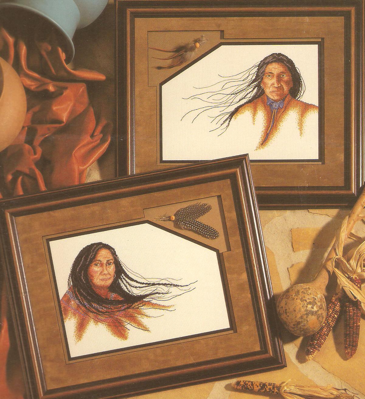 Many Winds Cross Stitch Chart 2 Native American Designs