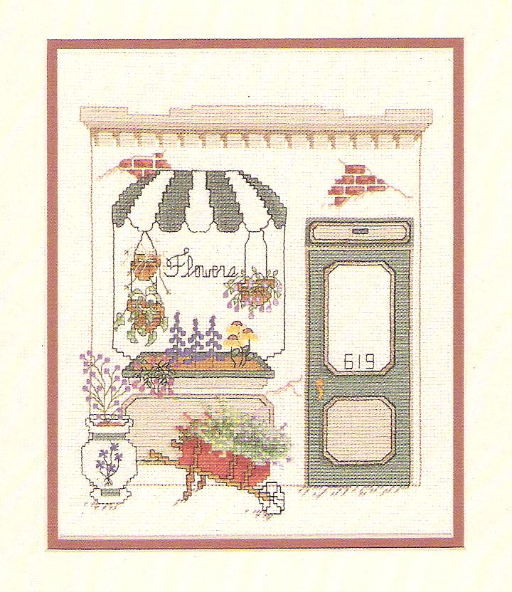 Flower Shop Cross Stitch Chart