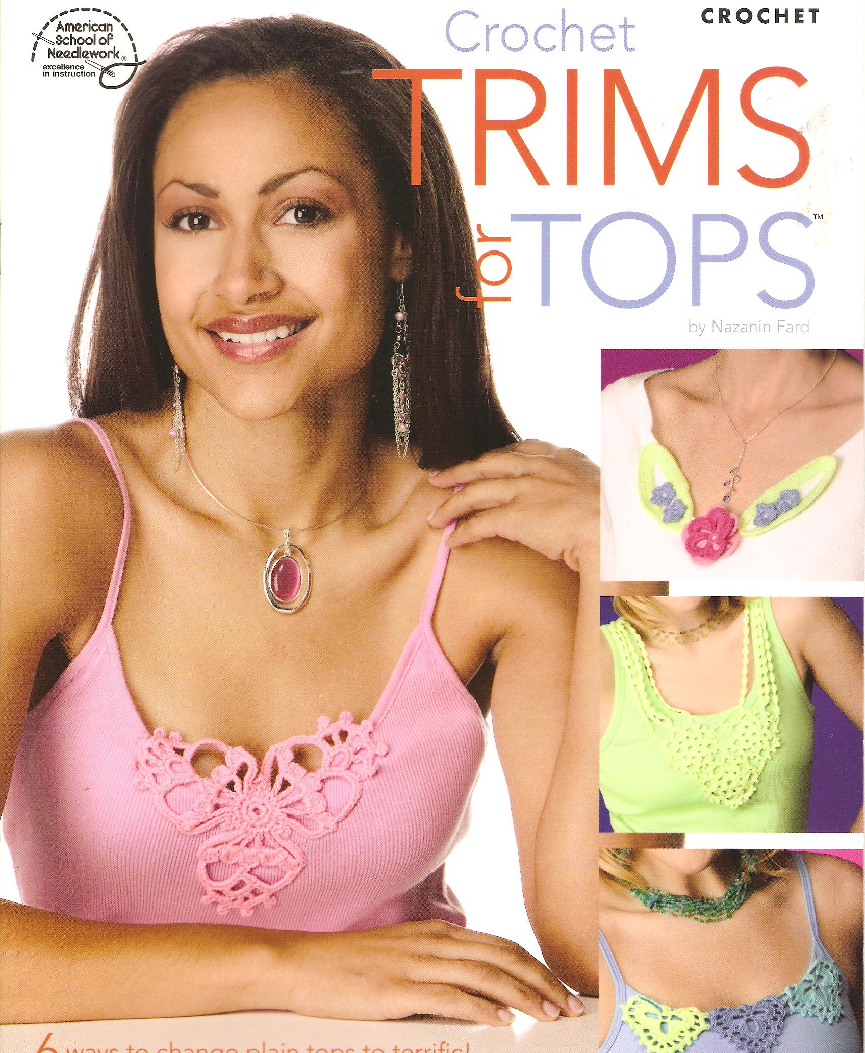 Crochet Trims for Tops Crochet Pattern Book