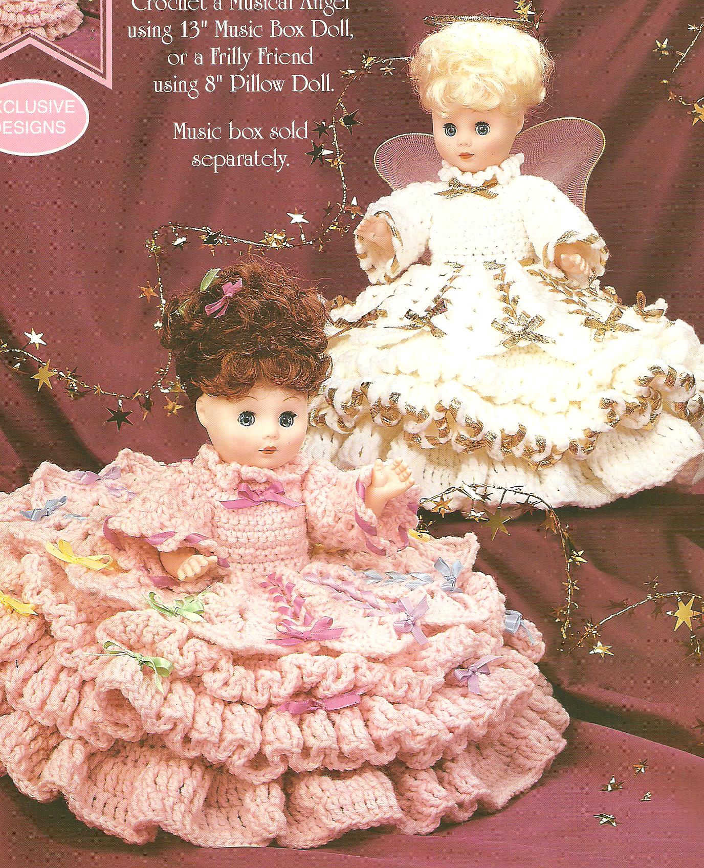 Serena Crochet Pattern-Angel Outfit for 12" & 8" Dolls