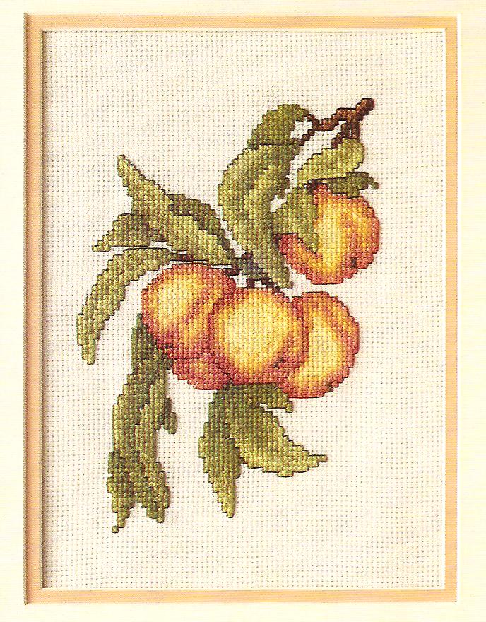 Peach Harvest Cross Stitch Chart