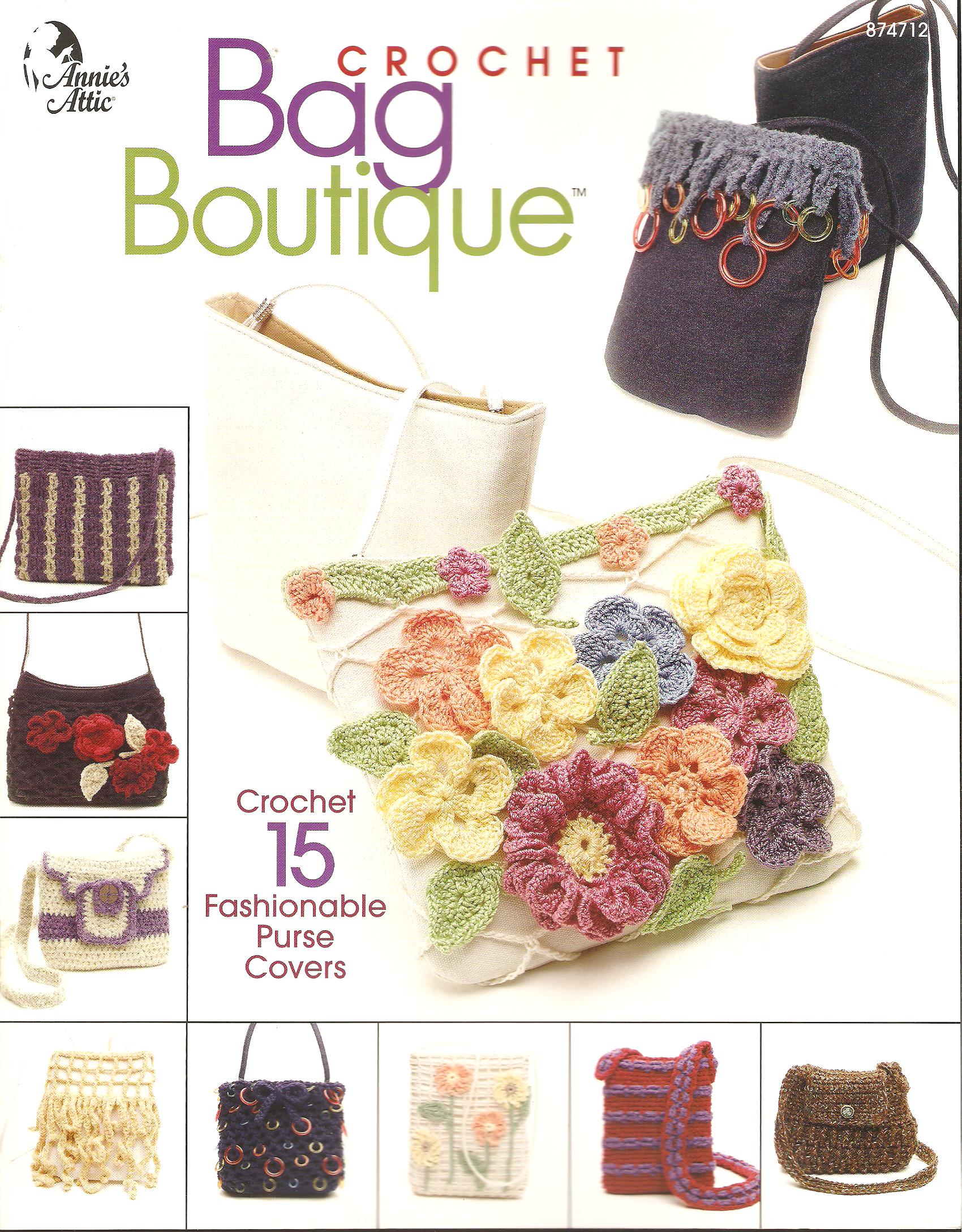 Crochet Bag Boutique Crochet Pattern Booklet-15 Designs