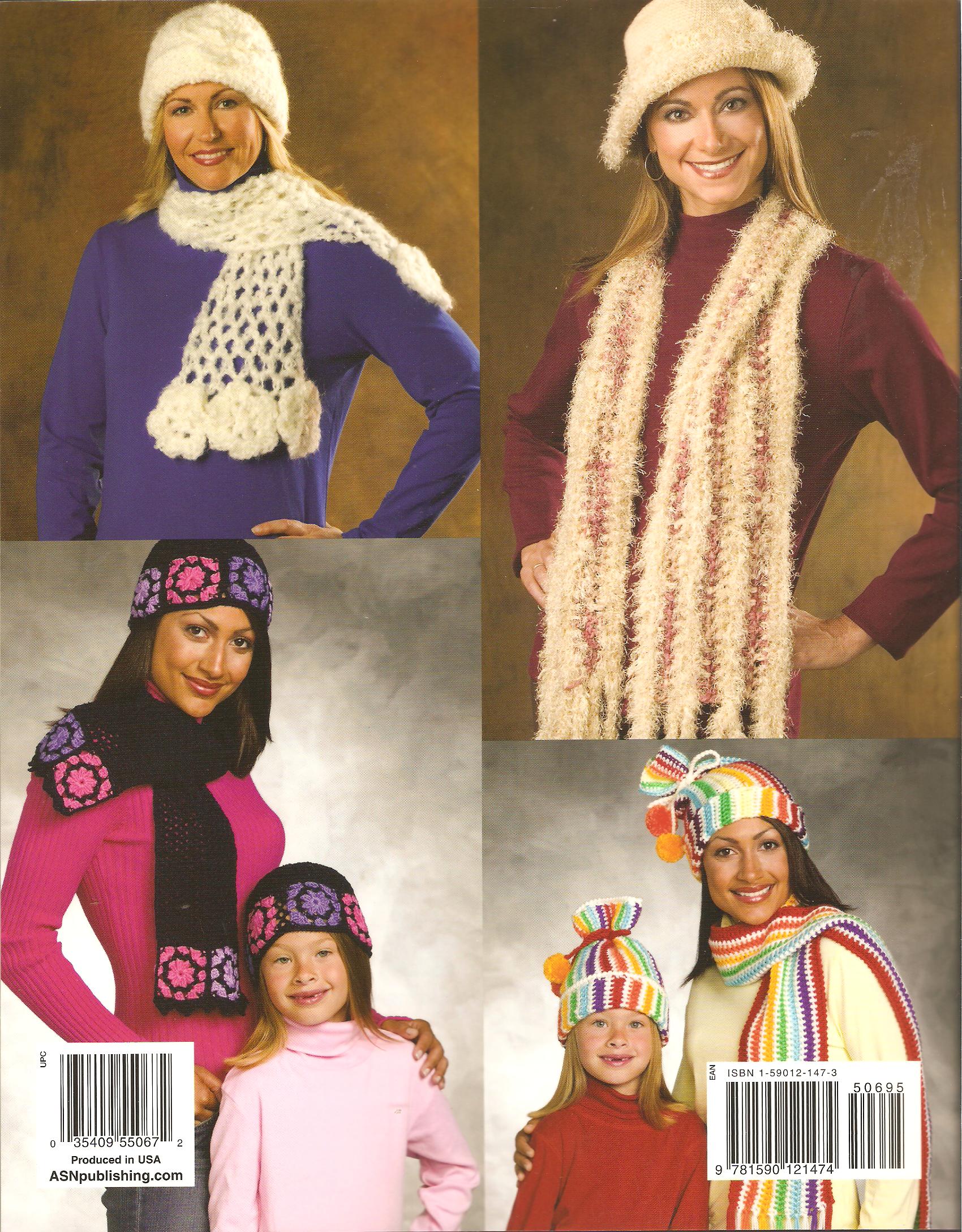 Stylish Hat & Scarf Sets Crochet Pattern - 5 Designs - Image 2