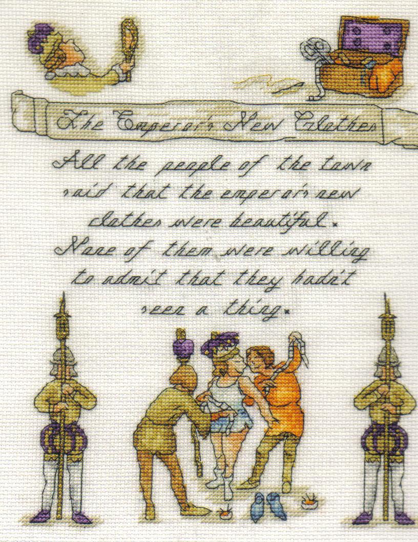 The Emperor's New Clothes (Children's Story) Cross Stitch Kit -