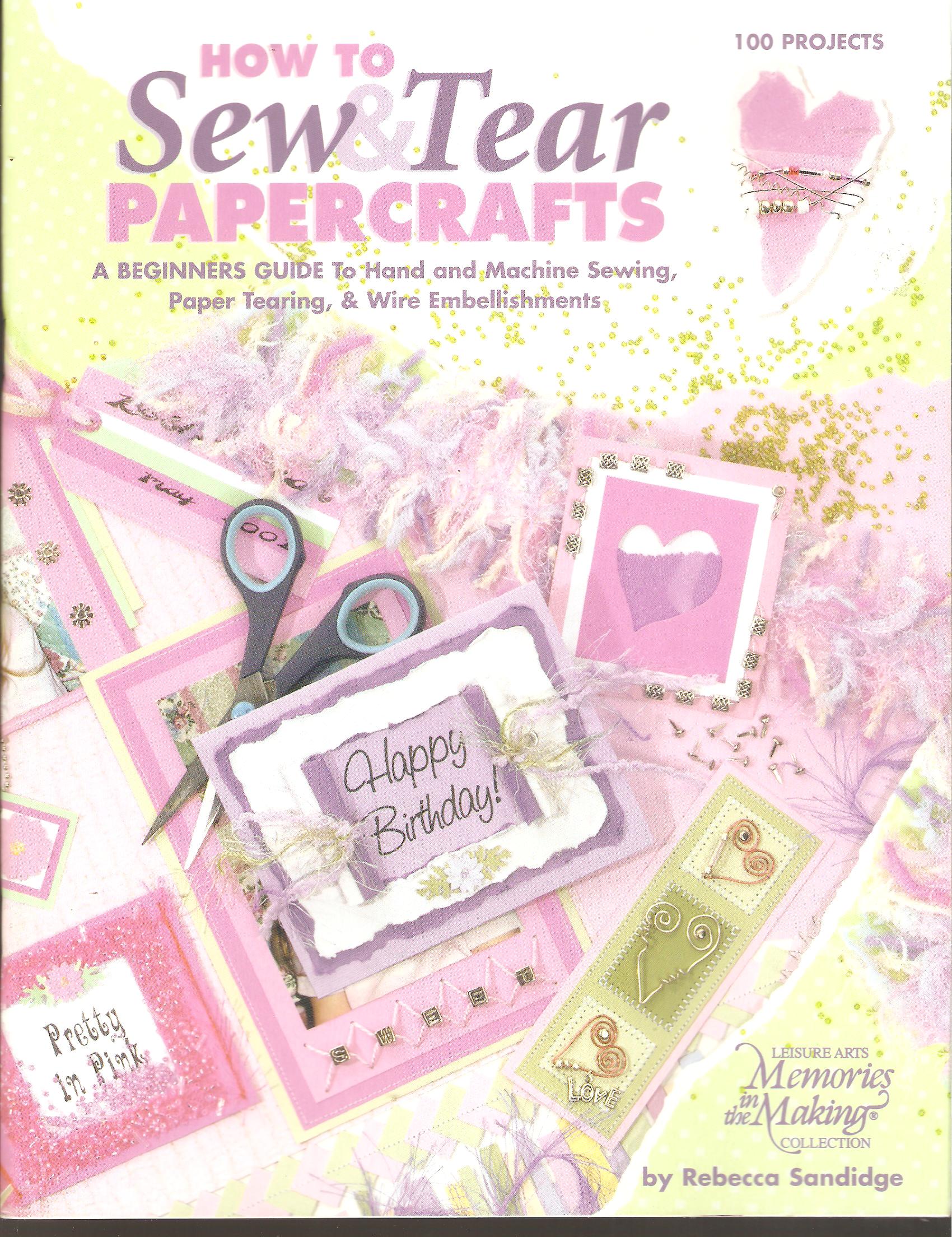 How To Sew & Tear Papercrafts-Beginners Guide-100 Ideas