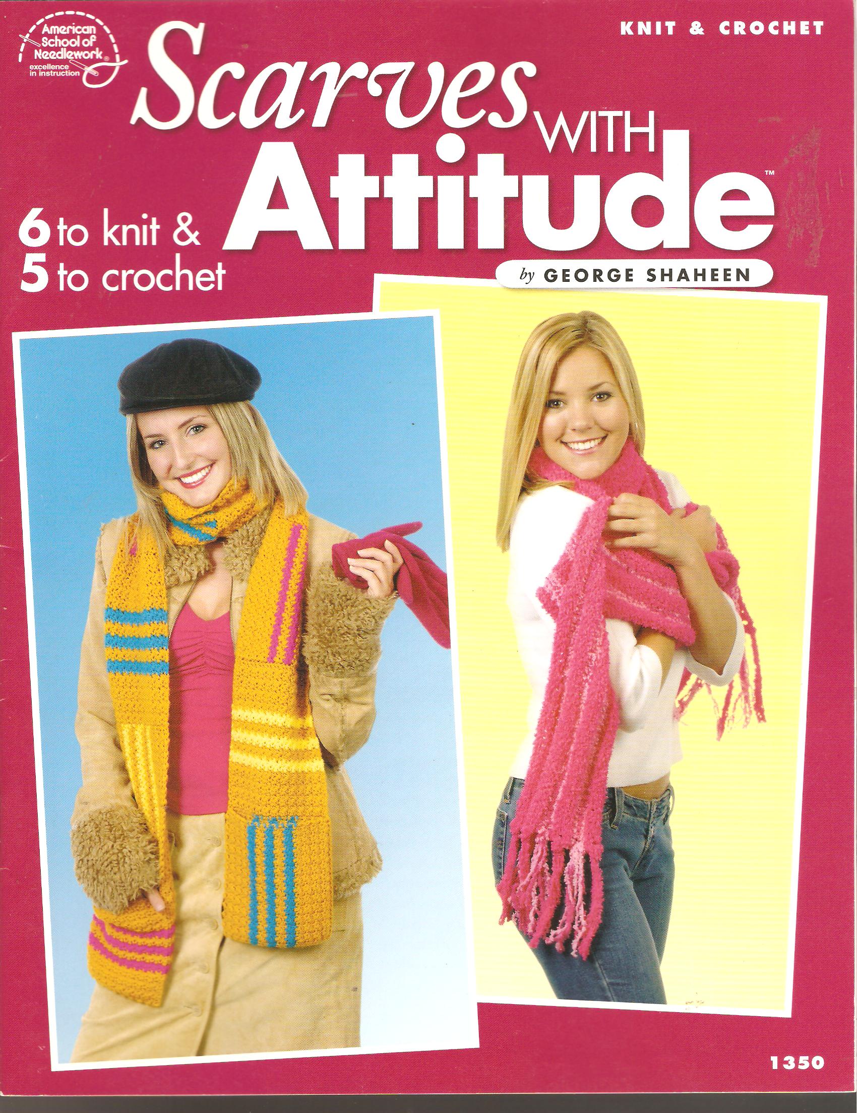 Scarves With Attitude To Knit & Crochet Pattern Booklet