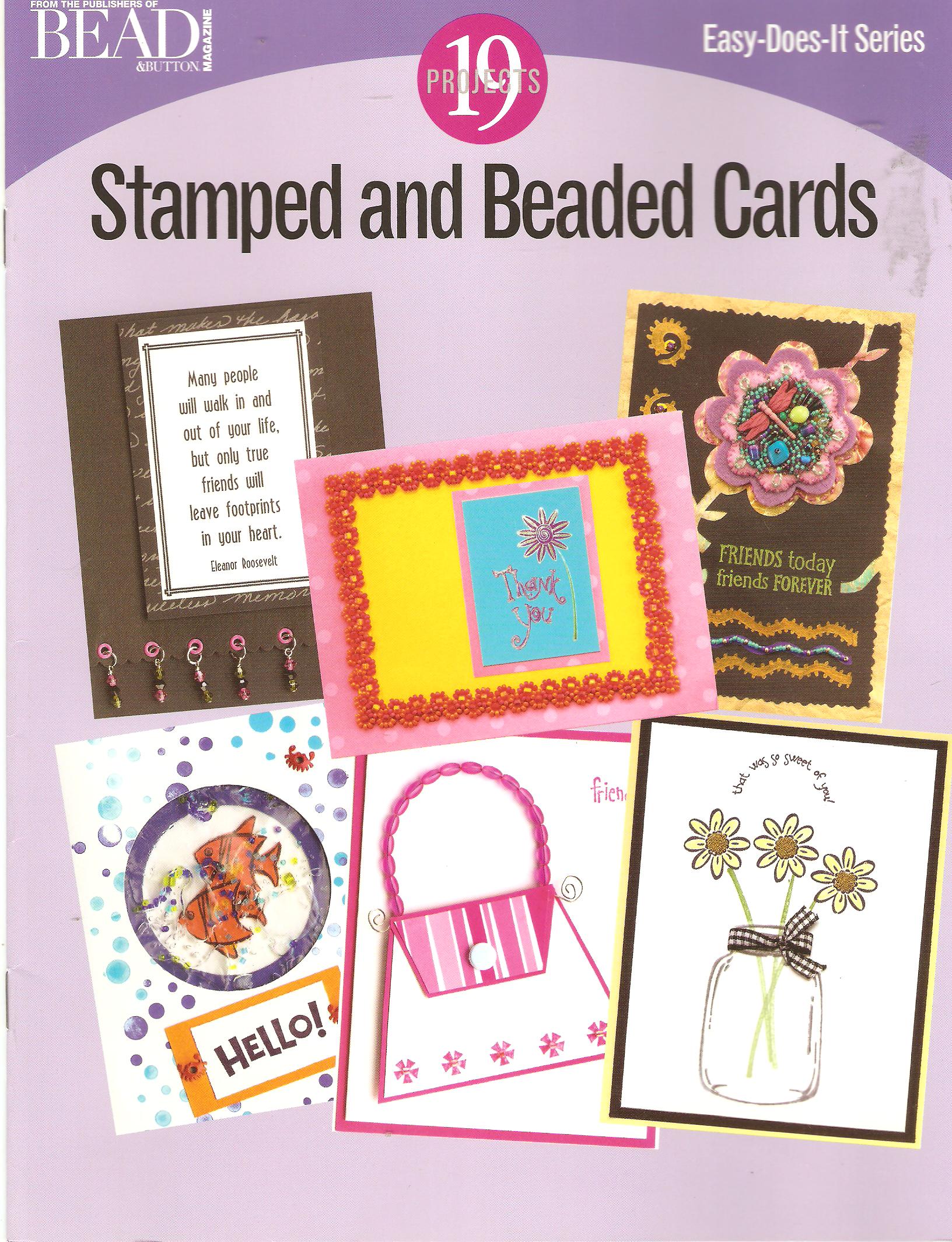 Stamped and Beaded Cards Pattern Booklet - 19 Projects