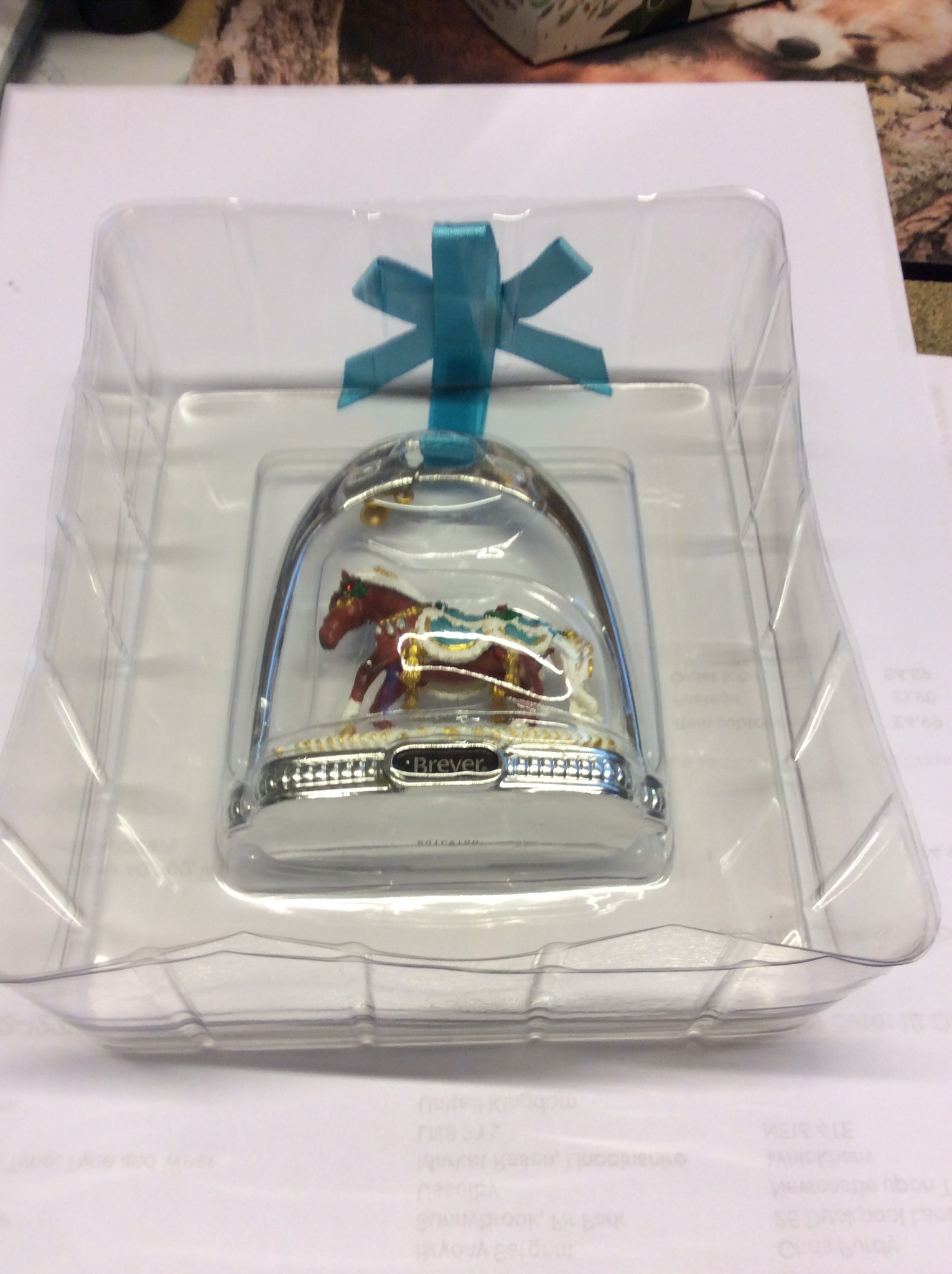 Breyer Christmas Holiday 2019 Minstrel Horse Stirrup Ornament - Image 3