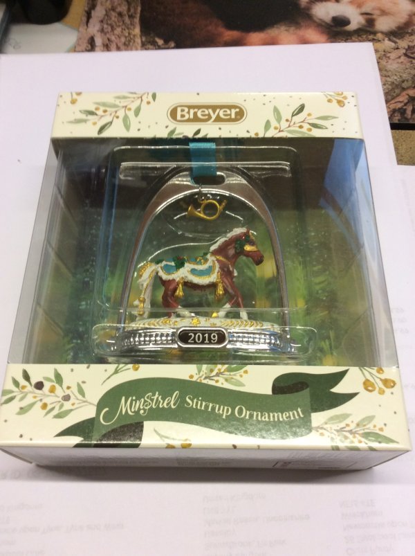 Breyer Christmas Holiday 2019 Minstrel Horse Stirrup Ornament
