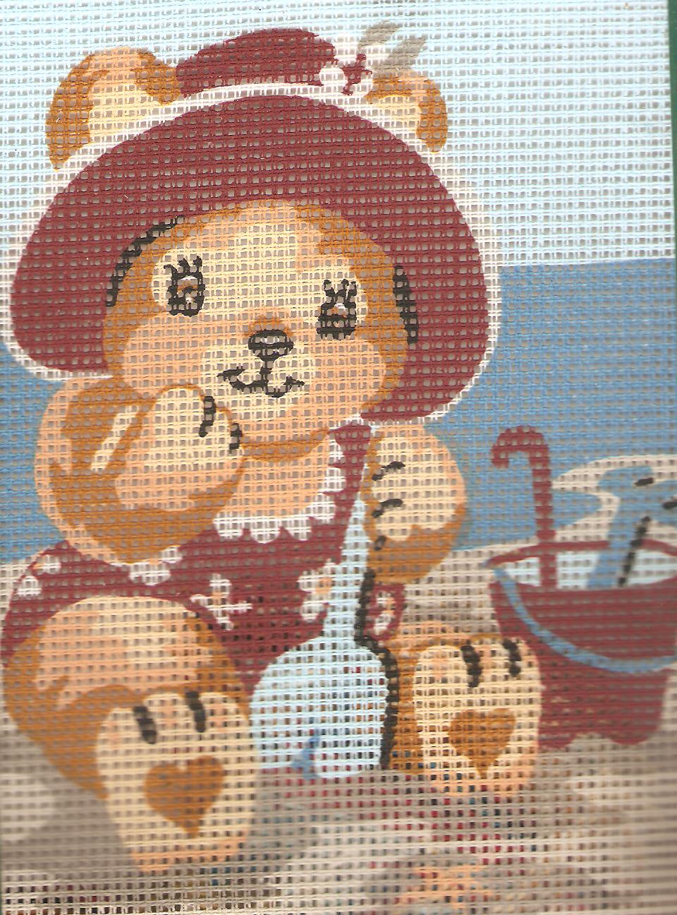 Teddy On The Beach Tapestry Kit