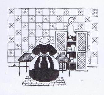 Mischief In Store (Cat) Blackwork Cross Stitch Kit