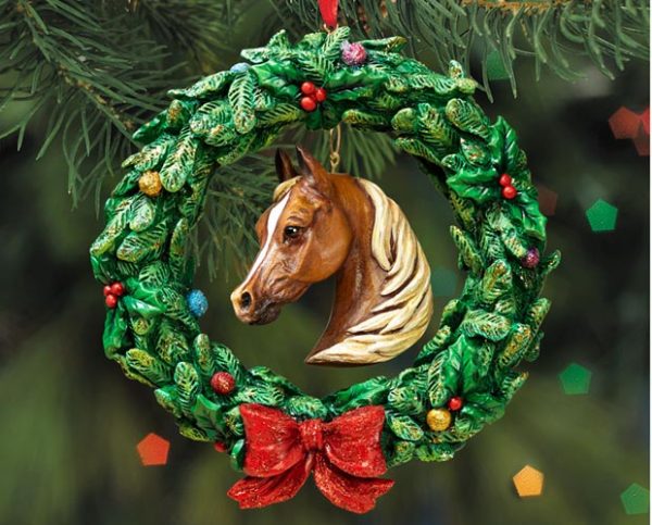 Breyer Horses 2016 Equestrian Wreath Christmas Tree Ornament - 7