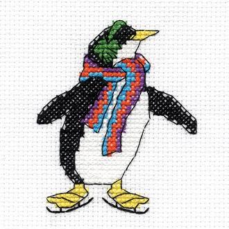 Penguin Cross Stitch Kit - Christmas Characters - DMC