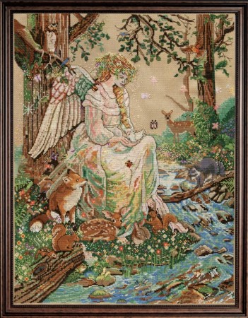 Mother Nature Counted Cross Stitch Kit Angel of Nature 16 x 20" - Image 2