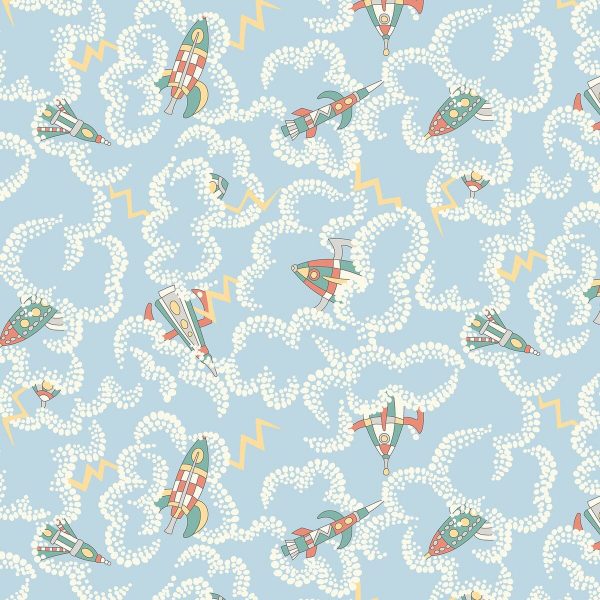 Fat Q Liberty Adventures Rockets Cotton Quilting Fabric