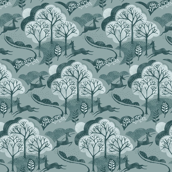 Fat Quarter Into The Woods Cotton Quilting Sewing Fabric
