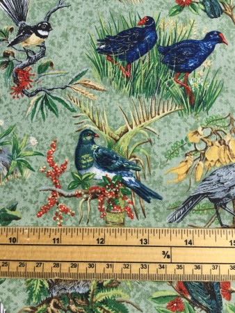 Fat Quarter Chatter Birds Cotton Quilting Fabric Various New Zea - Image 2