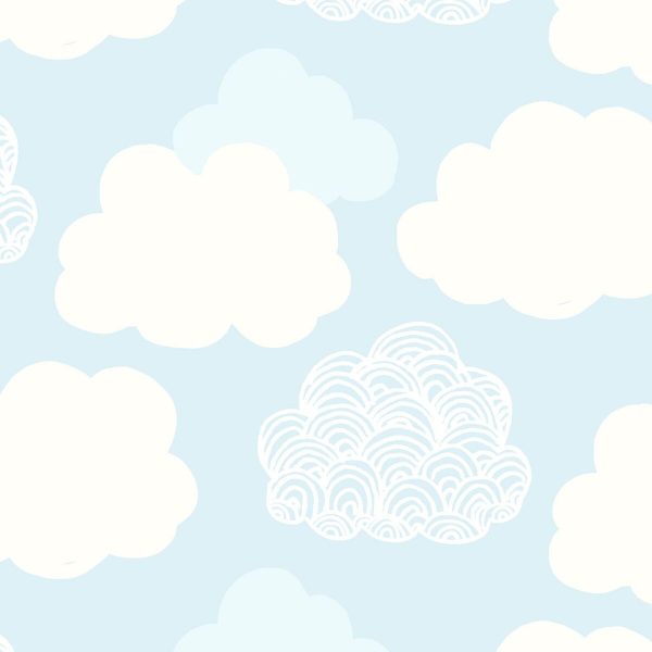 Fat Q Liberty Adventures Clouds Cotton Quilting Fabric