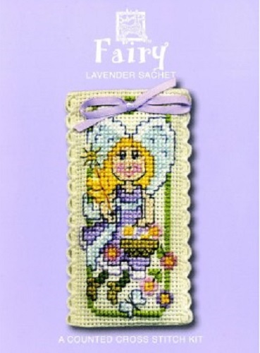 Fairy Lavender Sachet Cross Stitch Kit By Textile Heritage - Image 2