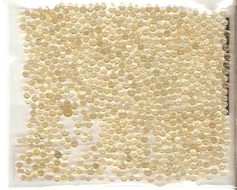Pack of Amber 1mm Diameter Round Beads