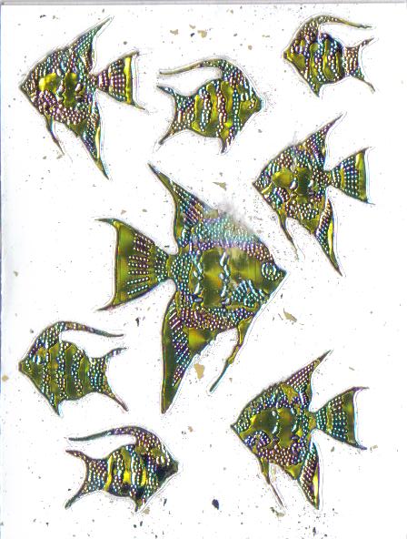 Angel Fish Sticker Sheet (8 Stickers)