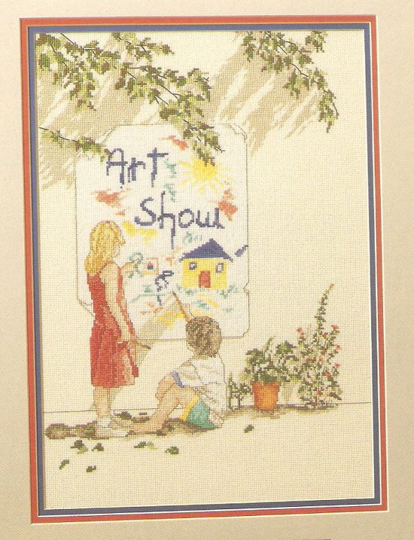 Art Show Cross Stich Chart - Children Painting