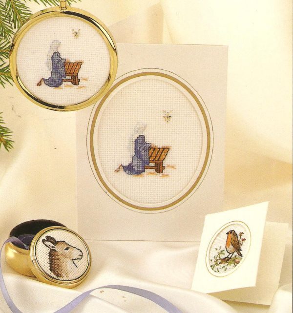 At The Manger Cross Stitch Chart - 3 Designs