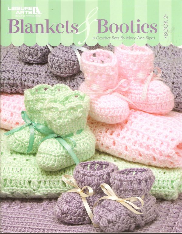 Blankets & Booties Book 2 Crochet Pattern Booklet-6 Designs