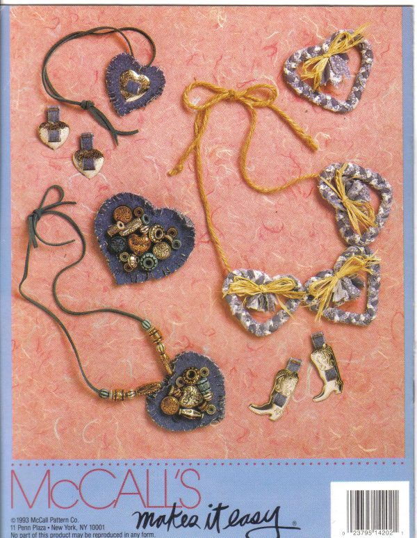 McCall's Creates Blue Jean Jewelry Pattern Booklet - Image 2