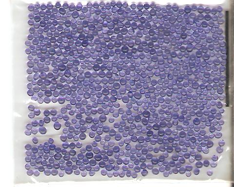 Pack of Blue 1mm Diameter Round Beads