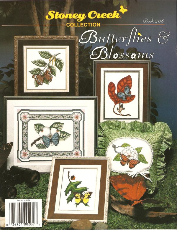 Butterflies & Blossoms Cross Stitch Chart - 10 Designs - Image 2