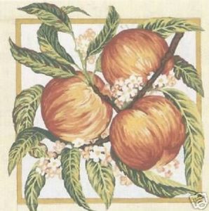 Apples Tapestry/Needlepoint Canvas - DMC - 13.75" x 13.75"