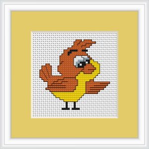 Chick Cross Stitch Kit - Luca S - Beginner 6.5 x 6.5cm